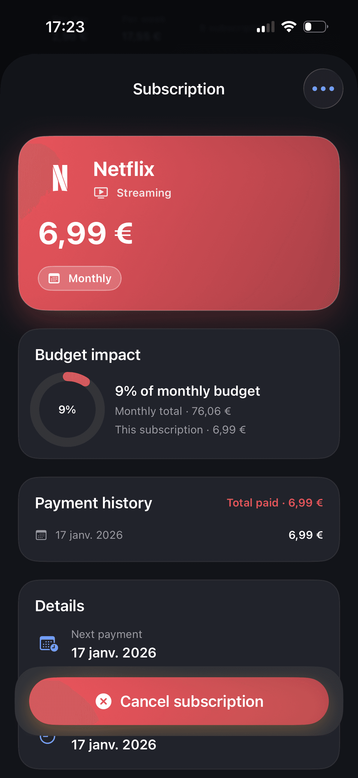 single dark mode preview